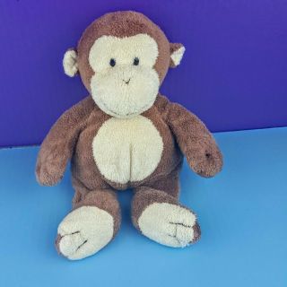 Ty Pluffies 2002 Dangles Monkey Plush Soft Toy 10 " Stuffed Brown Bean Bag