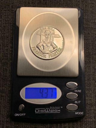 Star Wars 1985 POTF Prototype Droids KEA MOLL silver (Aluminum) coin Kenner 3