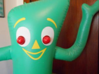 Gumby Vintage Inflatable Giant 6 Foot Gumby Toy 1986 Imperial Toy Company 1980s