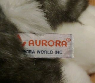 Aurora Husky Mush Plush Laying Down Stuffed Animal 14 