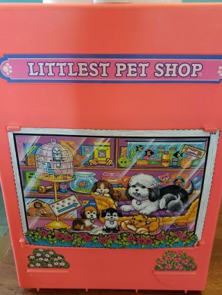 Littlest pet shop 92 Vintage Rare Neon Orange Carry Case Complete With 4