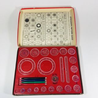 1967 Kenner ' s Spirograph Drawing Set No 401 Pattern Booklet No Small Disc 3