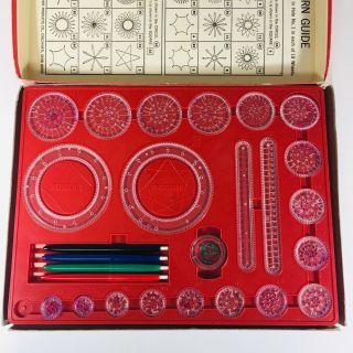 1967 Kenner ' s Spirograph Drawing Set No 401 Pattern Booklet No Small Disc 4