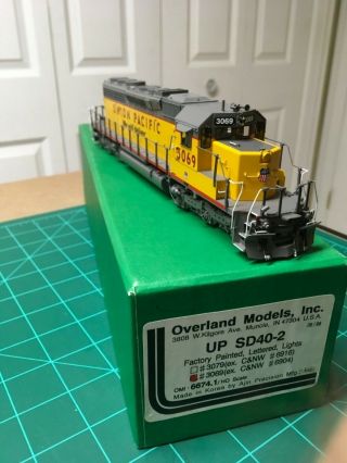 Ho Brass Overland Models Omi Union Pacific Up Sd40 - 2 6674.  1 Rd 3069