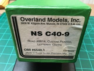 HO Brass Overland Models OMI Norfolk Southern NS C40 - 9 6540.  1 8