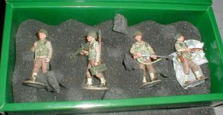 King & Country Ww2 Dd043 Us Infantry Figures Mib 4 Pc 2003 D - Day 44