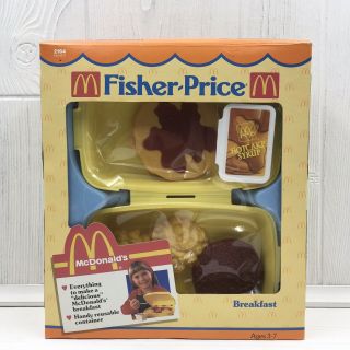 1988 Fisher Price Mcdonald’s Play Food Breakfast Toy Meal 2164