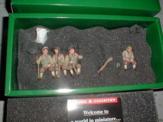 King & Country Ww2 Dd040 Us Infantry Seated Riders Mib 4 Figs 2002 D - Day 44