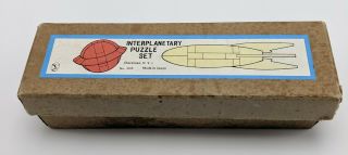 Shackman N.  Y.  Interplanetary Puzzle Set Japan Vintage Mcm