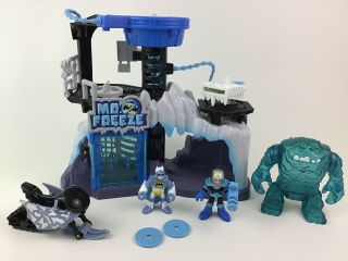 Imaginext Dc Friends Batman Mr Freeze Headquarters Gift Play Set 2012