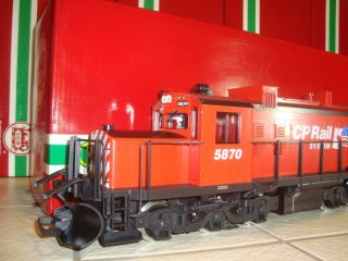 Lgb 23552 Red Cp Rail System " Twin Flags " Diesel Loco 5870 With Sound Ln
