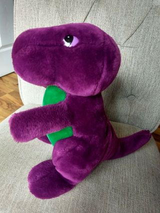 Dakin Barney The Dinosaur Vintage 90 ' s Plush 10” Backyard Gang Toy Purple Lyons 2