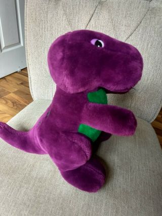 Dakin Barney The Dinosaur Vintage 90 ' s Plush 10” Backyard Gang Toy Purple Lyons 3
