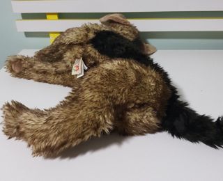 FOLKMANIS AIREDALE TERRIER DOG HAND PUPPET ABOUT 46CM LONG 30CM TALL 3