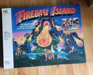 Fireball Island Vintage 1986 Milton Bradley Game 100 Complete