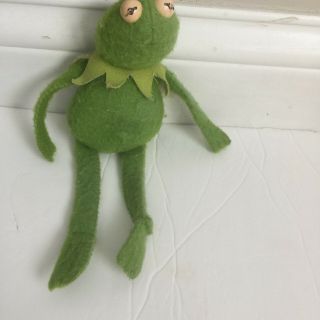 Vintage 1979 Fisher Price 864 Jim Henson Kermit The Frog Plush Bean Bag Muppet