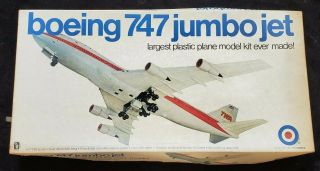 Boeing 747 Jumbo Jet - 1/100 Scale - Entex Vintage Rare Version 8453