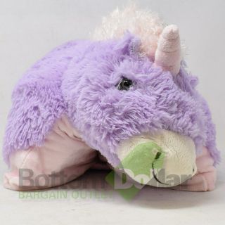 Pillow Pets 18 " Plush Purple/pink Magical Unicorn Pillow/stuffed Animal