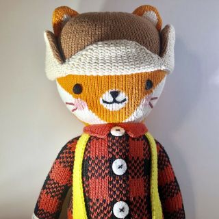Cuddle,  Kind Wyatt The Fox 20 " Plush Toy Peru Cotton Handmade Stuffed Animal