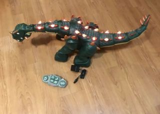 Fisher Price Imaginext Spike The Ultra Dinosaur Remote Control With Charger.  Euc