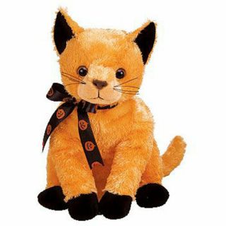 Ty Beanie Buddy - Scared - E The Orange Cat (10.  5 Inch) - Mwmts Stuffed Animal Toy