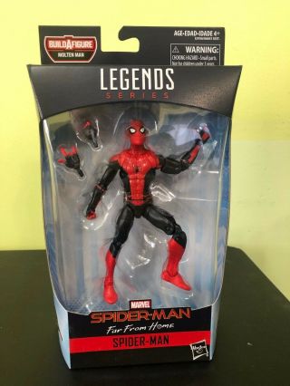 Marvel Legends Spider - Man Far From Home Upgraded Suit 6 " Figure Baf Molten