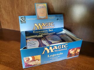 Legends Booster Pack X 1 From Freshly Opened Box Vintage Mtg Magic The Gathering