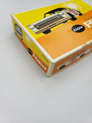 COX 1966 Dan Gurney Ford Galaxie 1/25 scale slot car BOX LID ONLY. 4