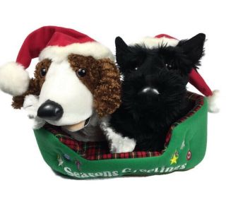 T.  L.  Toys Hk Ltd Christmas Dogs Terrier English Spaniel Barks Sings And Motion