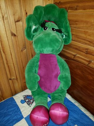 Huge Vintage 1992 Baby Bop Dinosaur Plush From Barney