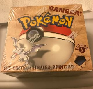 Pokemon 1st Edition Fossil Booster Box English Factory