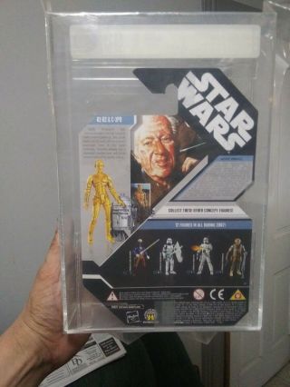 Star Wars 30th Ann.  Concept R2 - D2 & C - 3PO AFA 90 & Concept Luke Skywalker AFA 85 3
