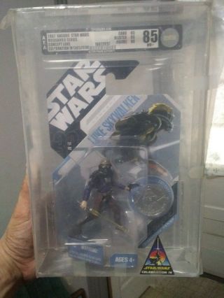 Star Wars 30th Ann.  Concept R2 - D2 & C - 3PO AFA 90 & Concept Luke Skywalker AFA 85 4