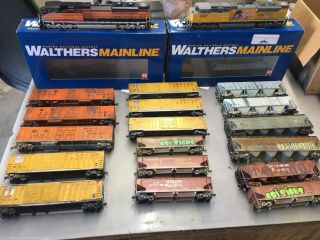 Walthers Mainline Ho Sd70ace Up Heritage Locos With Weathered Consist Dcc/sound