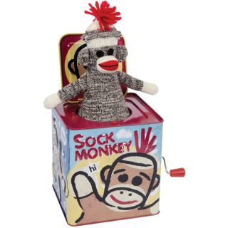 Schylling - Sock - Monkey - Jack - In - The - Box - Musical