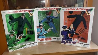 Blue Lone Ranger & Others Captain Action Uniforms Misb Playing Mantis Ideal