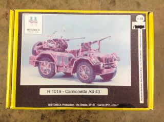 Khs - 1/35 Historica Model Kit H - 1019 Camionetta As 43 (all Resin)