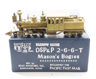 Dsp&p 2 - 6 - 6 - T Masons Bogies United Pfm Hon3 Narrow Gauge Brass