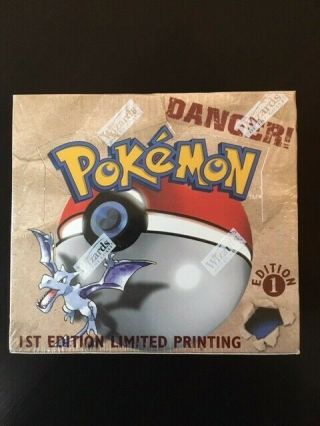 Pokemon Fossil 1st First Edition Factory Booster Box - English