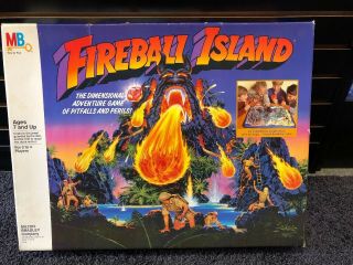 Fireball Island Vintage 1986 Milton Bradley Board Game 100 Complete