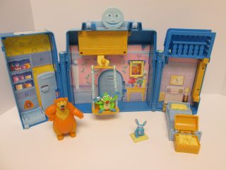 Vintage Bear In The Big Blue House Folding Playset W Figures Treelo Tutter Moon
