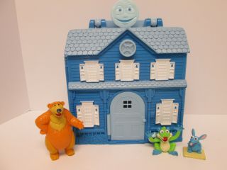 Vintage Bear In The Big Blue House Folding Playset w Figures Treelo Tutter Moon 2