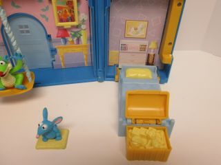 Vintage Bear In The Big Blue House Folding Playset w Figures Treelo Tutter Moon 5