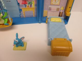Vintage Bear In The Big Blue House Folding Playset w Figures Treelo Tutter Moon 6