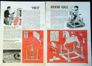 Rocking Horse How - To Build Plans No Springs Easy To Build Project