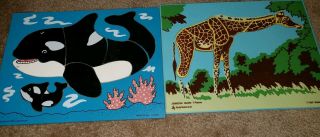 Judy Instructo Puzzles Animals Giraffe & Whale