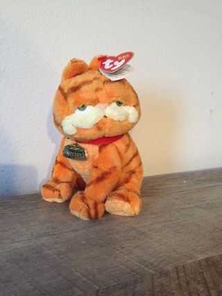 Ty Beanie Baby 2004 Garfield The Cat Collar Plush Stuffed Animal Toy 7 "