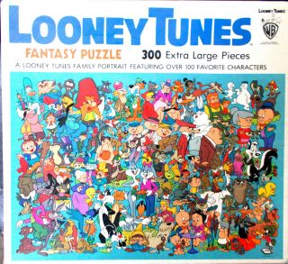 Looney Tunes Fantasy Puzzle 300 Large Pc Puzzle Over 100 Characters Complete