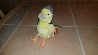 Ty Beanie Baby Wonder Pets Ming Ming Duck 5.  5 " Plush Retired Nick Jr.  Nwt