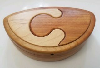 1998 Heartwood Creations Inlay Gravity Pin Wood Puzzle Box Instructions